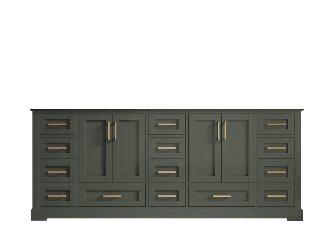 Boston 84 in. W x 22 in. D Single Sink Bathroom Vanity in Pewter Green with Countertop - Cabinet Only