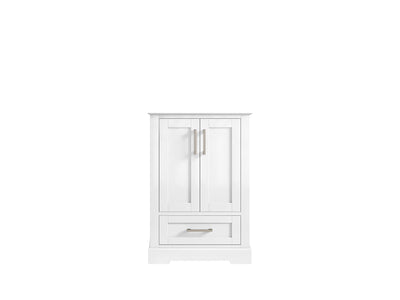 Boston 24 in. W x 22 in. D Single Sink Bathroom Vanity in White with Countertop - Cabinet Only