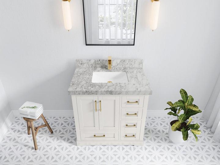 Boston 36 in. W x 22 in. D Center Sink Bathroom Vanity - photo 11