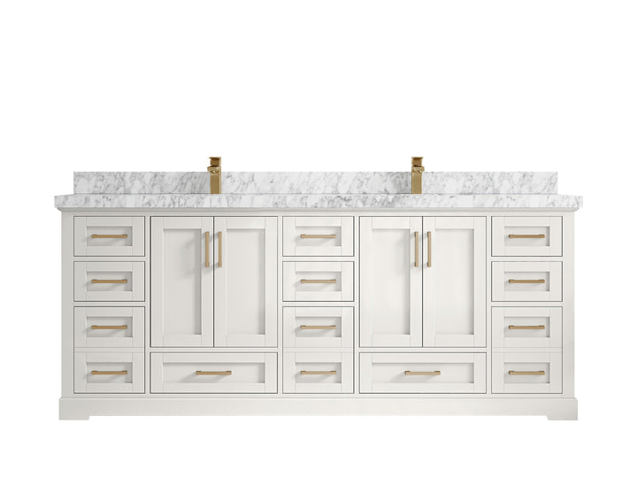 Boston 84 in. W x 22 in. D Double Sink Bathroom Vanity - photo 13