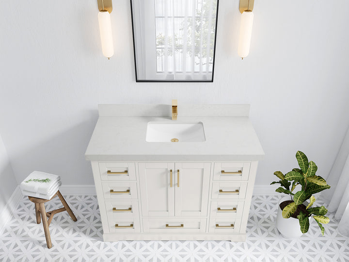 Boston 48 in. W x 22 in. D Single Sink Bathroom Vanity - photo 14