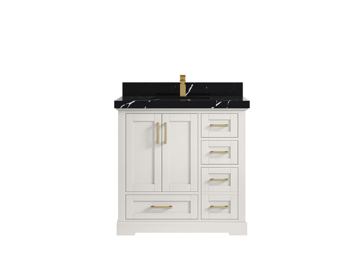 Boston 36 in. W x 22 in. D Center Sink Bathroom Vanity - photo 16