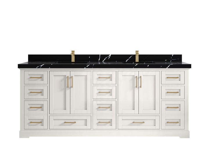 Boston 84 in. W x 22 in. D Double Sink Bathroom Vanity - photo 17