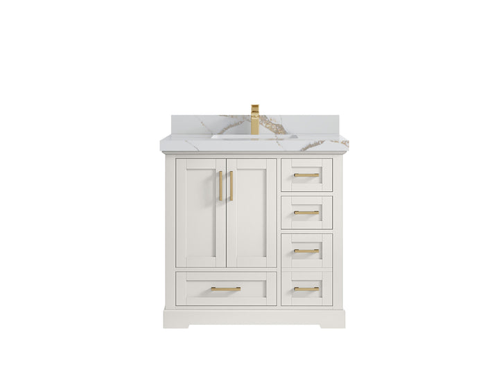 Boston 36 in. W x 22 in. D Center Sink Bathroom Vanity - photo 18