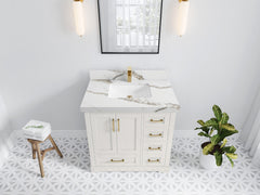 Boston 36 in. W x 22 in. D Center Sink Bathroom Vanity - photo 17