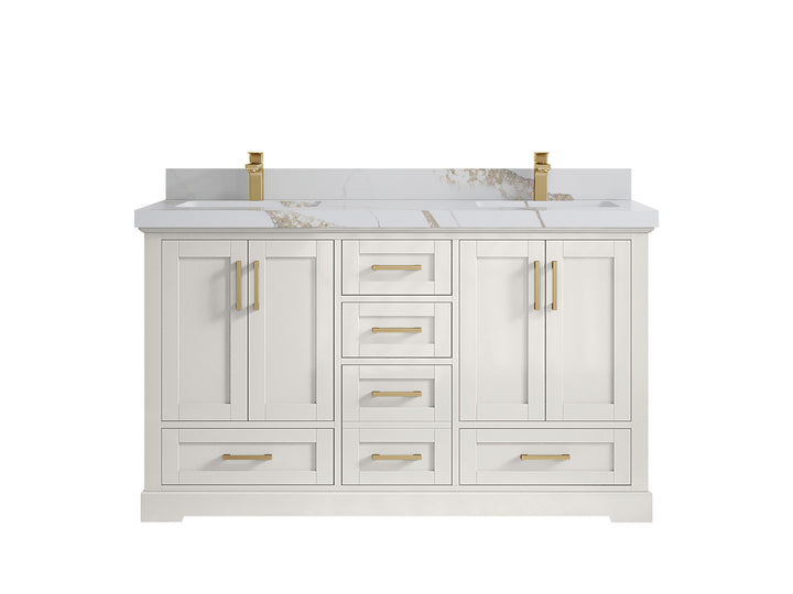 Boston 60 in. W x 22 in. D Double Sink Bathroom Vanity - photo 19