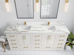 Boston 84 in. W x 22 in. D Double Sink Bathroom Vanity - photo 18