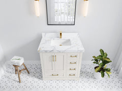 Boston 36 in. W x 22 in. D Center Sink Bathroom Vanity - photo 23