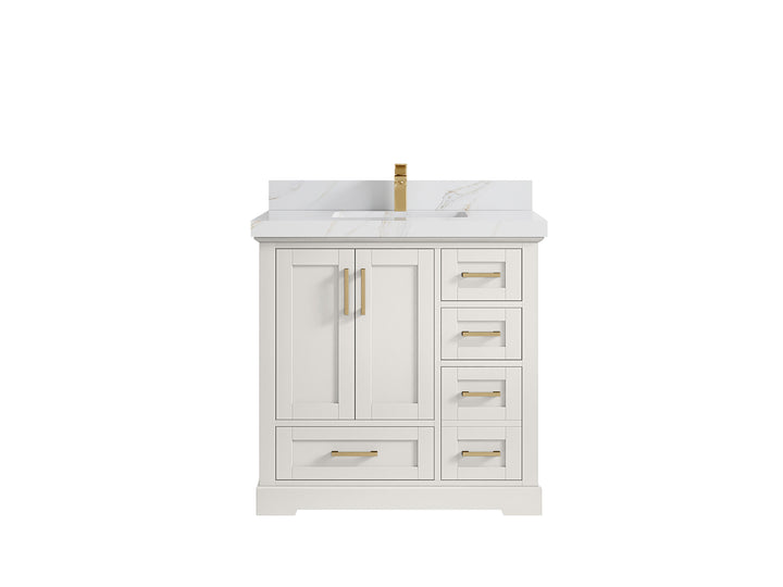 Boston 36 in. W x 22 in. D Center Sink Bathroom Vanity - photo 26