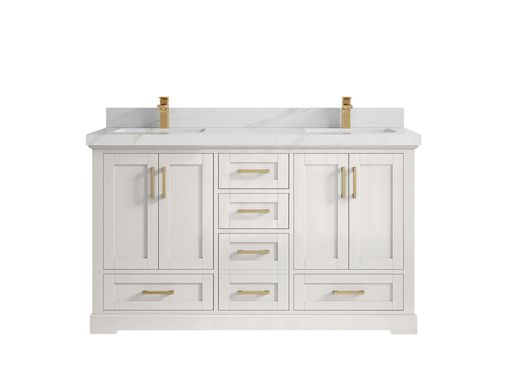 Boston 60 in. W x 22 in. D Double Sink Bathroom Vanity - photo 27
