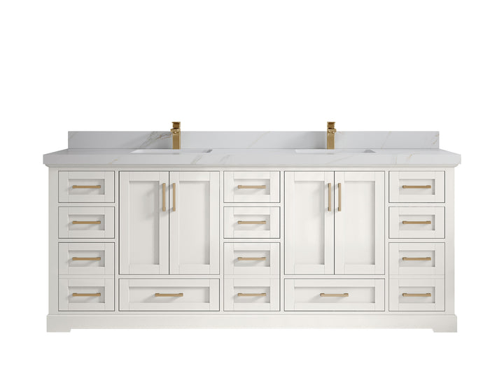 Boston 84 in. W x 22 in. D Double Sink Bathroom Vanity - photo 27