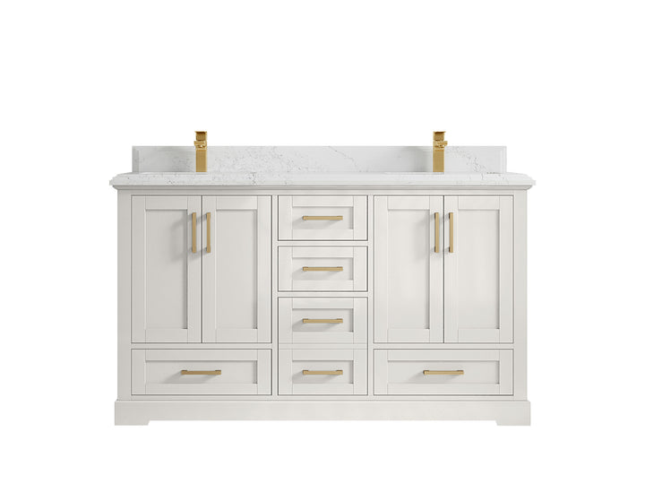 Boston 60 in. W x 22 in. D Double Sink Bathroom Vanity - photo 47