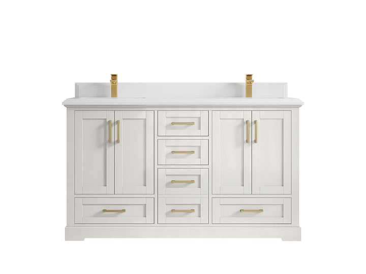 Boston 60 in. W x 22 in. D Double Sink Bathroom Vanity - photo 49