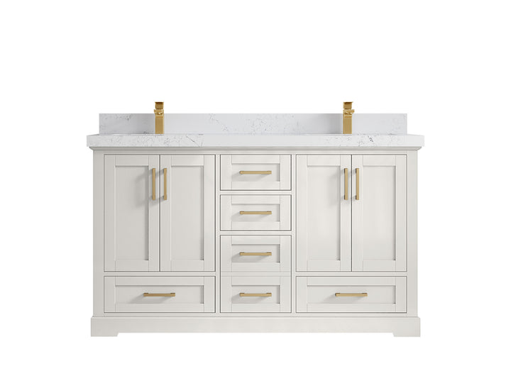 Boston 60 in. W x 22 in. D Double Sink Bathroom Vanity - photo 29