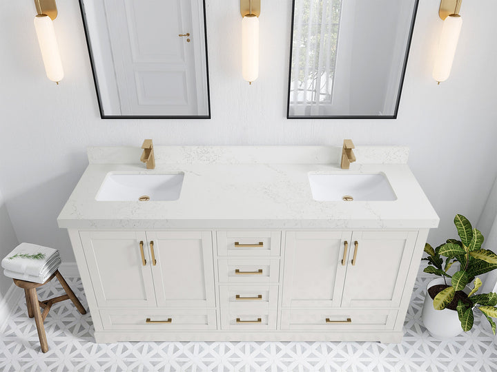 Boston 72 in. W x 22 in. D Double Sink Bathroom Vanity - photo 28
