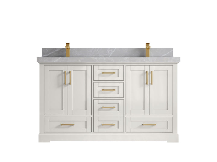 Boston 60 in. W x 22 in. D Double Sink Bathroom Vanity - photo 31