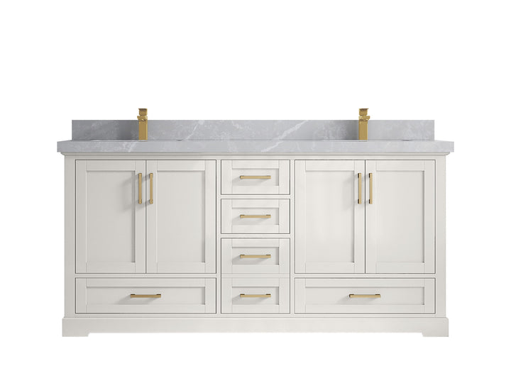 Boston 72 in. W x 22 in. D Double Sink Bathroom Vanity - photo 31