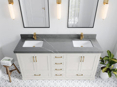 Boston 72 in. W x 22 in. D Double Sink Bathroom Vanity - photo 32