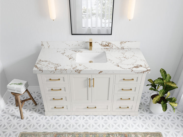 Boston 60 in. W x 22 in. D Single Sink Bathroom Vanity - photo 36