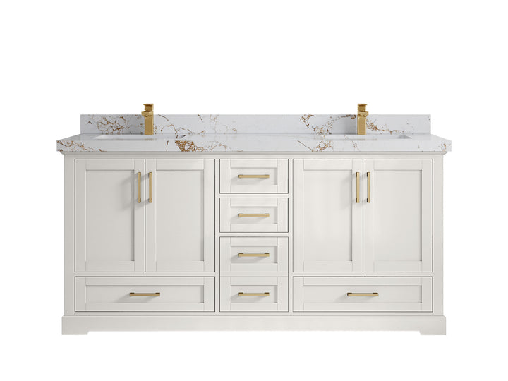Boston 72 in. W x 22 in. D Double Sink Bathroom Vanity - photo 37