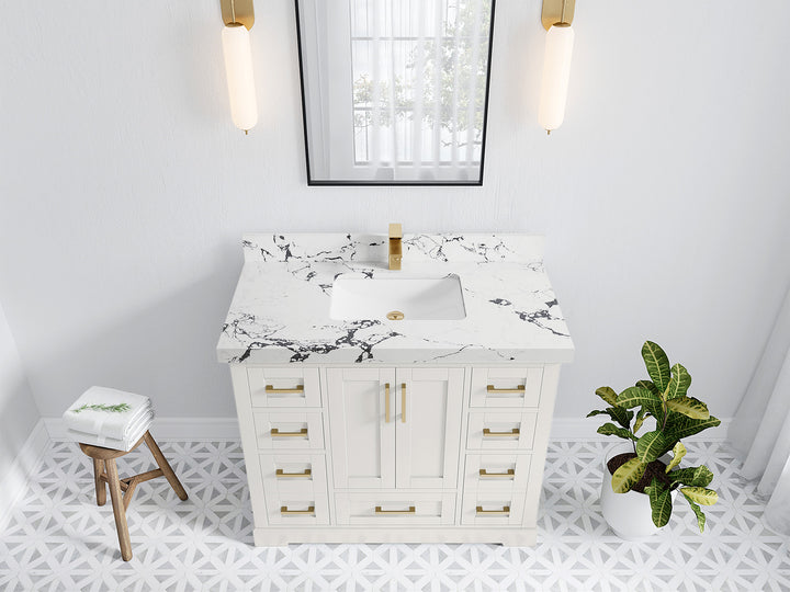 Boston 42 in. W x 22 in. D Single Sink Bathroom Vanity - photo 38