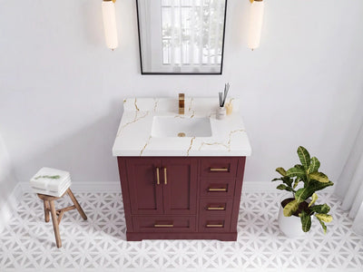 Boston 36 in. W x 22 in. D Center Sink Bathroom Vanity