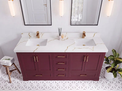 Boston 72 in. W x 22 in. D Double Sink Bathroom Vanity