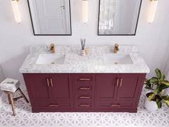 Boston 72 in. W x 22 in. D Double Sink Bathroom Vanity - photo 5