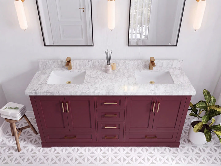 Boston 72 in. W x 22 in. D Double Sink Bathroom Vanity - photo 36
