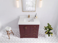 Boston 36 in. W x 22 in. D Center Sink Bathroom Vanity - photo 7