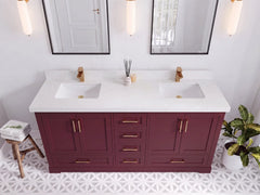 Boston 72 in. W x 22 in. D Double Sink Bathroom Vanity - photo 6