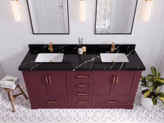 Boston 72 in. W x 22 in. D Double Sink Bathroom Vanity - photo 7
