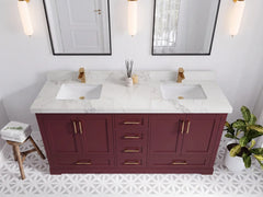 Boston 72 in. W x 22 in. D Double Sink Bathroom Vanity - photo 10