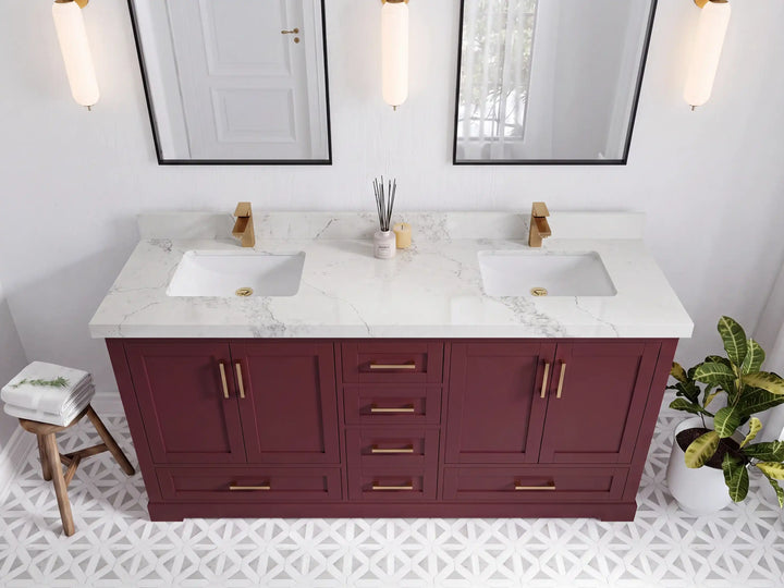 Boston 72 in. W x 22 in. D Double Sink Bathroom Vanity - photo 41