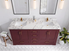 Boston 72 in. W x 22 in. D Double Sink Bathroom Vanity - photo 11