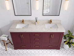 Boston 72 in. W x 22 in. D Double Sink Bathroom Vanity - photo 12