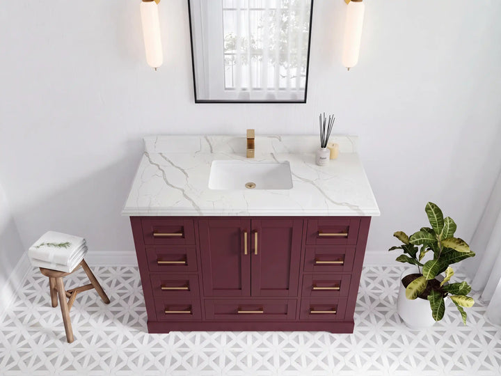 Boston 48 in. W x 22 in. D Single Sink Bathroom Vanity - photo 25
