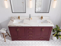 Boston 72 in. W x 22 in. D Double Sink Bathroom Vanity - photo 23