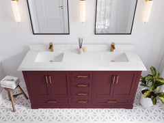 Boston 72 in. W x 22 in. D Double Sink Bathroom Vanity - photo 24