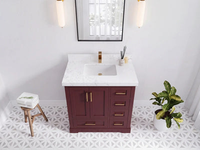 Boston 36 in. W x 22 in. D Center Sink Bathroom Vanity