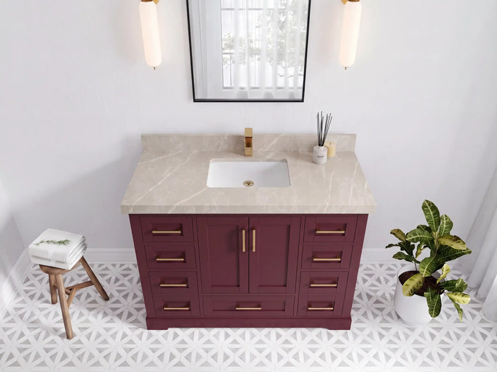 Boston 48 in. W x 22 in. D Single Sink Bathroom Vanity - photo 17