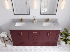 Boston 72 in. W x 22 in. D Double Sink Bathroom Vanity - photo 15
