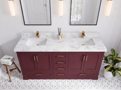 Boston 72 in. W x 22 in. D Double Sink Bathroom Vanity - photo 16