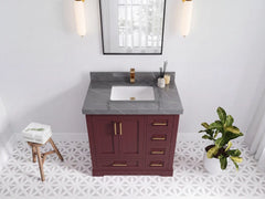 Boston 36 in. W x 22 in. D Center Sink Bathroom Vanity - photo 19