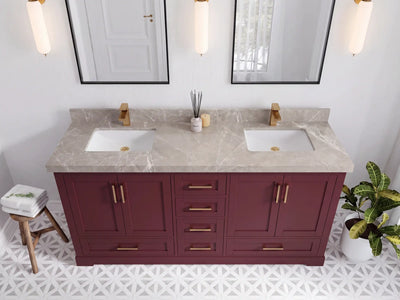 Boston 72 in. W x 22 in. D Double Sink Bathroom Vanity