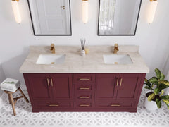 Boston 72 in. W x 22 in. D Double Sink Bathroom Vanity - photo 31