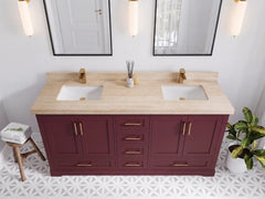 Boston 72 in. W x 22 in. D Double Sink Bathroom Vanity - photo 32
