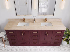 Boston 84 in. W x 22 in. D Double Sink Bathroom Vanity - photo 35
