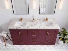 Boston 72 in. W x 22 in. D Double Sink Bathroom Vanity - photo 18
