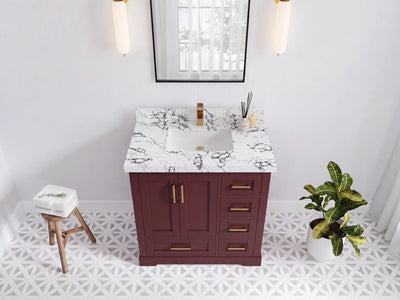 Boston 36 in. W x 22 in. D Center Sink Bathroom Vanity